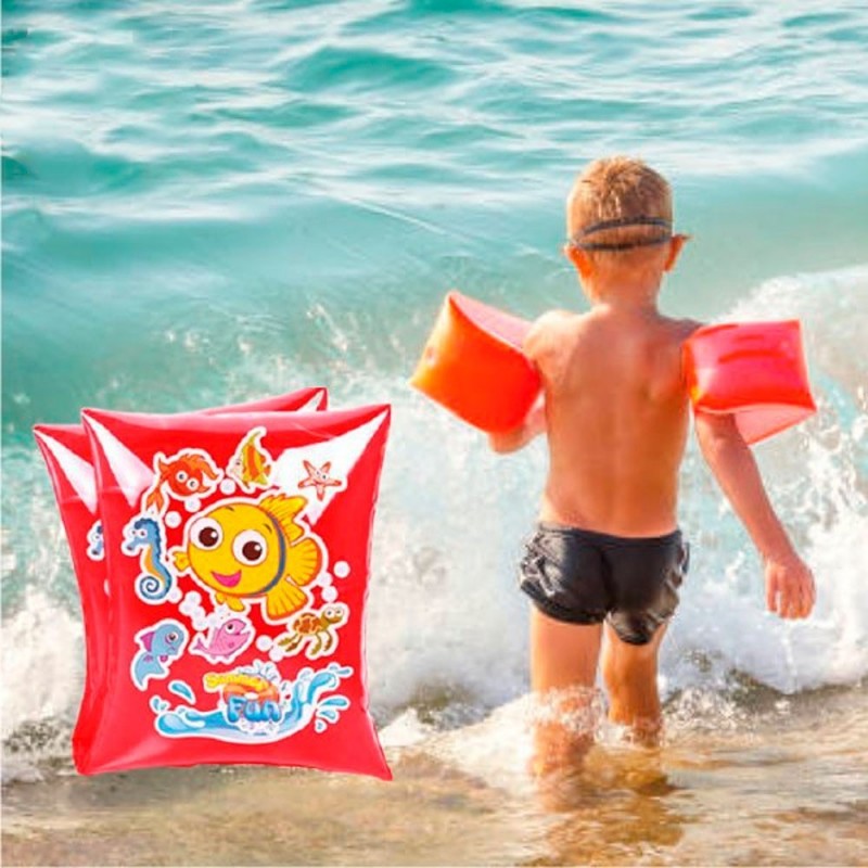 Boia Braço 2 Peças Infantil Estampada 17,5X13,5 Cm Wellmix