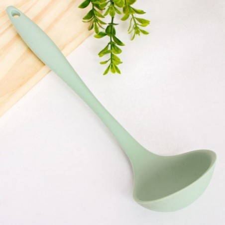 Concha De Silicone Inteiriço Cabo Resistente Verde 28 Cm