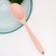 Colherão De Arroz Silicone Com Cabo Rosa Nude 28 Cm