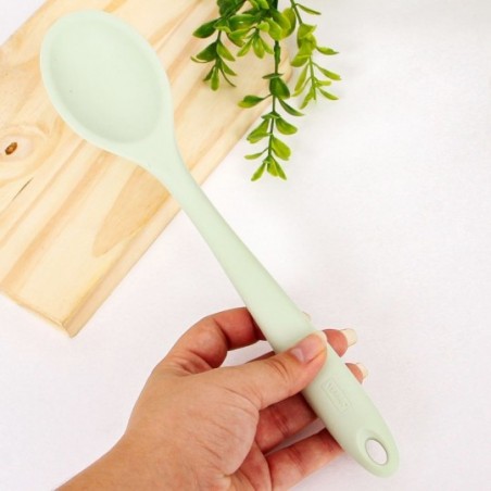 Colherão De Arroz Silicone Com Cabo Verde 28 Cm