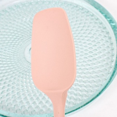 Espátula Cozinha Multiuso Silicone Inteiriço Rosa Nude 27 Cm
