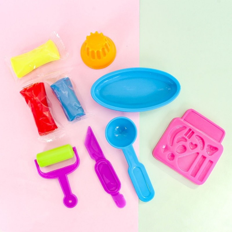 Kit Infantil Massinha De Modelar C/ 9 Peças Pica Pau 30g