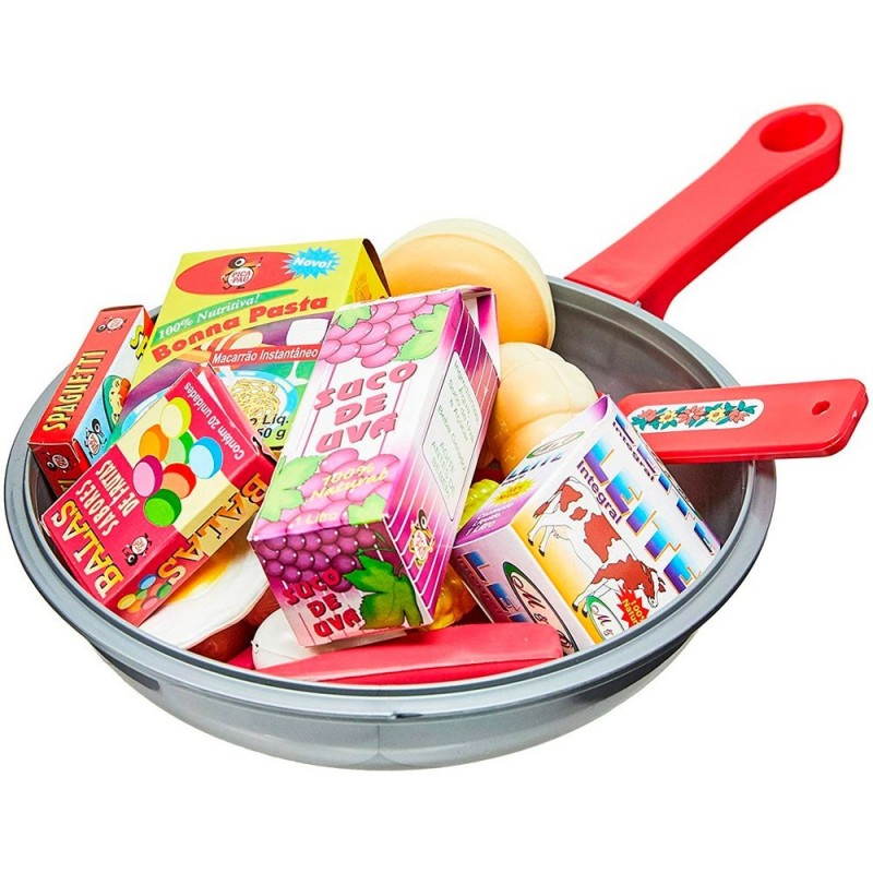 Frigideira Gourmet Infantil Com 18 Acessórios Pica Pau
