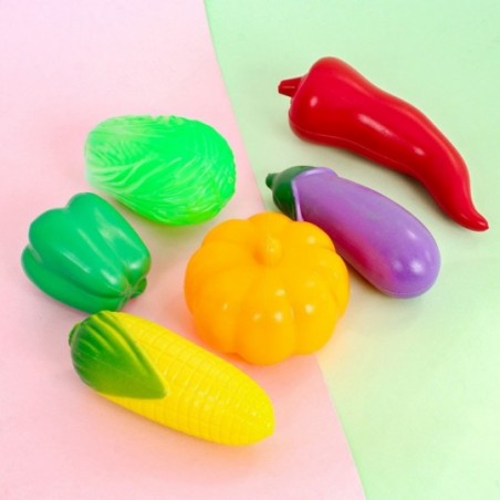 Kit Legumes Brinquedo Infantil Coloridos 6 Peças - Pica Pau