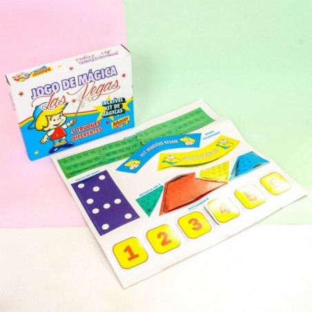 Jogo de Mágica Infantil C/ 5 Truques Diferentes Maser Toys