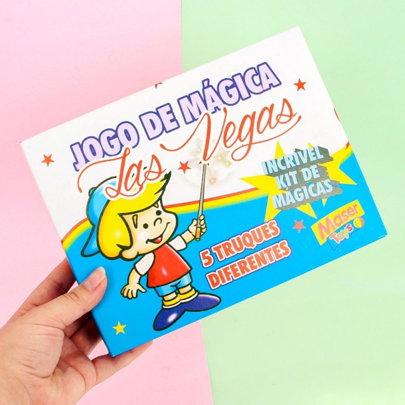 Jogo de Mágica Infantil C/ 5 Truques Diferentes Maser Toys