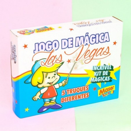 Jogo de Mágica Infantil C/ 5 Truques Diferentes Maser Toys