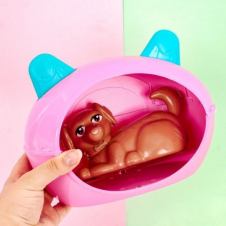 Kit Cachorrinho Pet C/ Casinha Brinquedo Infantil Zuca Toys