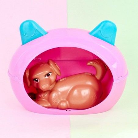 Kit Cachorrinho Pet C/ Casinha Brinquedo Infantil Zuca Toys