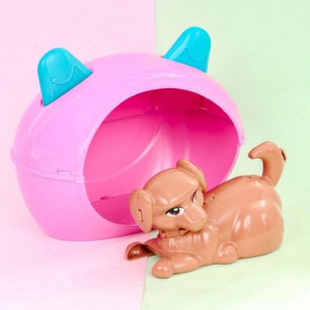 Kit Cachorrinho Pet C/ Casinha Brinquedo Infantil Zuca Toys