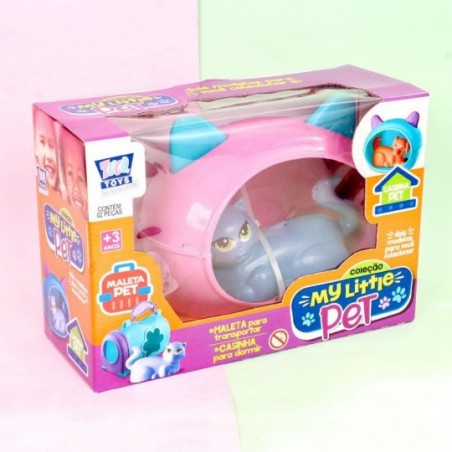 Kit Gatinho Pet C/ Casinha Brinquedo Infantil Zuca Toys