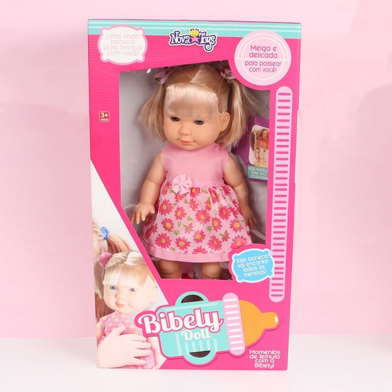Boneca Infantil Bibely Doll Meiga E Delicada Nova Toys