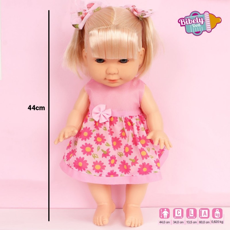 Boneca Infantil Bibely Doll Meiga E Delicada Nova Toys