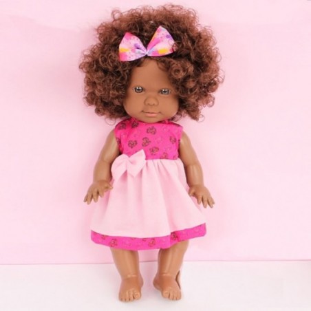 Boneca Infantil Bibely Doll Negra Meiga E Delicada Nova Toys