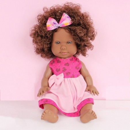 Boneca Infantil Bibely Doll Negra Meiga E Delicada Nova Toys