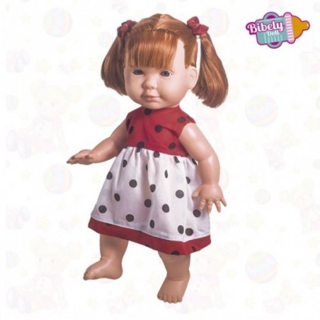 Boneca Infantil Bibely Doll Ruiva Meiga E Delicada Nova Toys