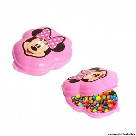 Porta Mix Infantil Tampa Fixa Formato Minnie Mouse Plasútil