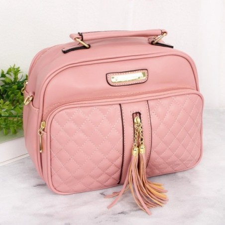 Bolsa De Mão Luxo Feminina Em Matelassê Com Tassel