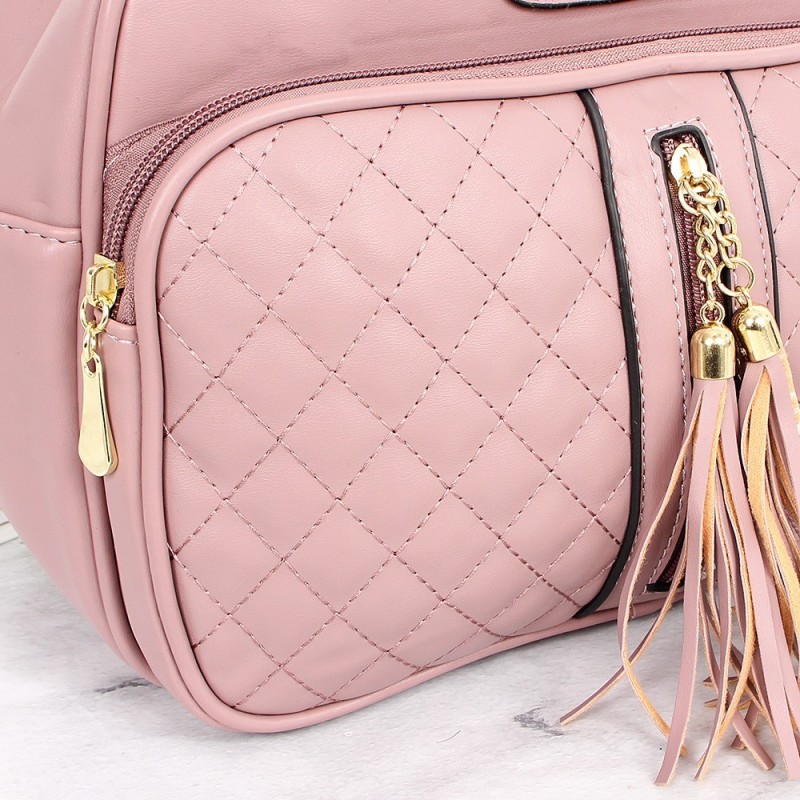 Bolsa De Mão Luxo Feminina Em Matelassê Com Tassel