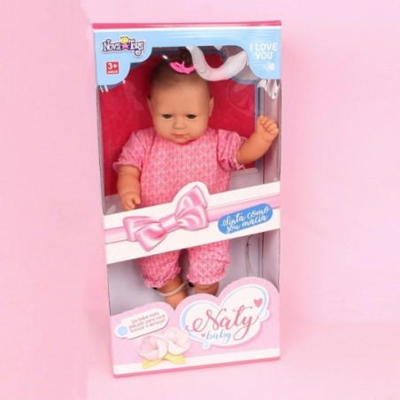 Boneca Infantil Bebê Naty Baby C/ Acessório Nova Toys