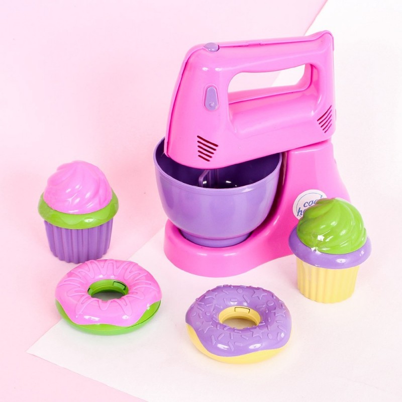 Kit Confeitaria Infantil Com Docinhos E Batedeira 6 Peças
