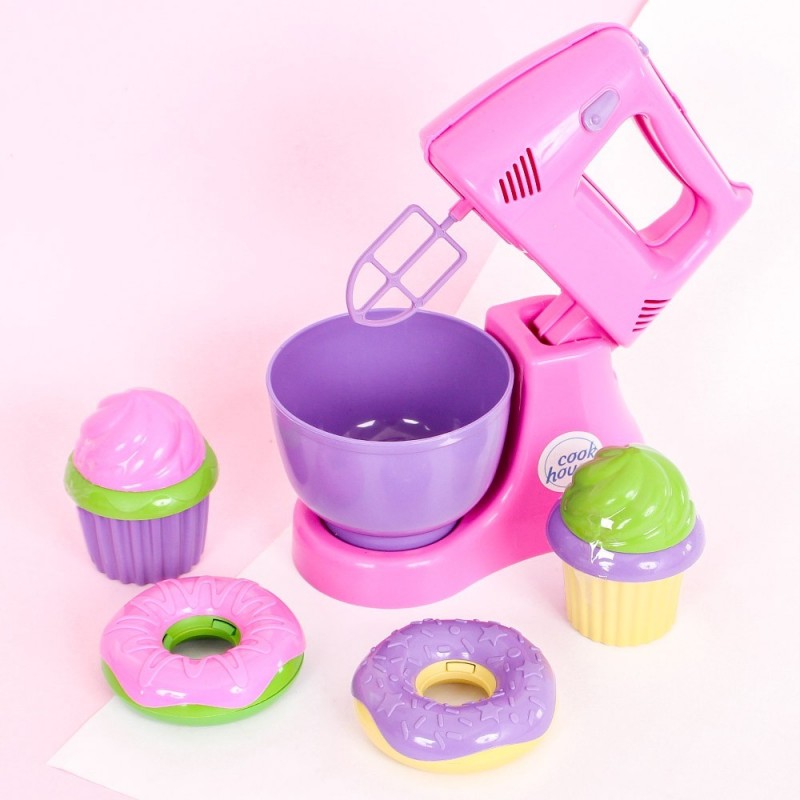 Kit Confeitaria Infantil Com Docinhos E Batedeira 6 Peças
