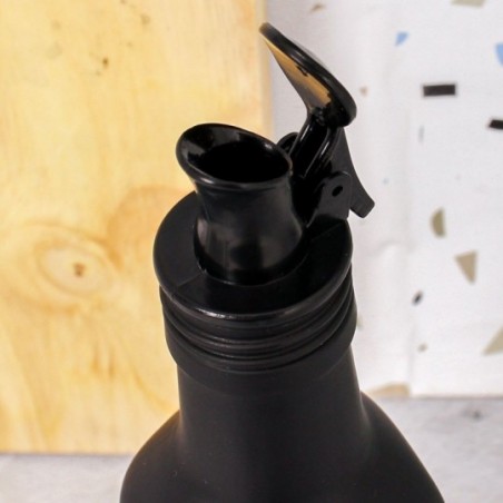 Porta Vinagre Azeite Galheteiro Vidro Decorado C/ Bico 250ML