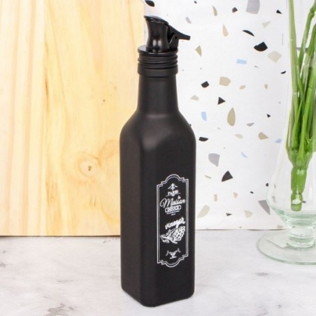 Porta Vinagre Azeite Galheteiro Vidro Decorado C/ Bico 250ML