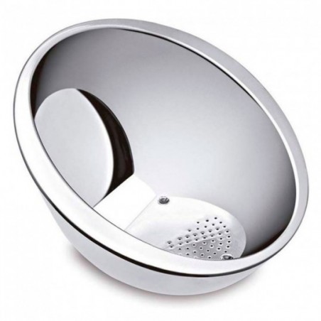 Cesto Escorredor De Arroz Aço Inox 26 Cm Wellmix Atacado 2