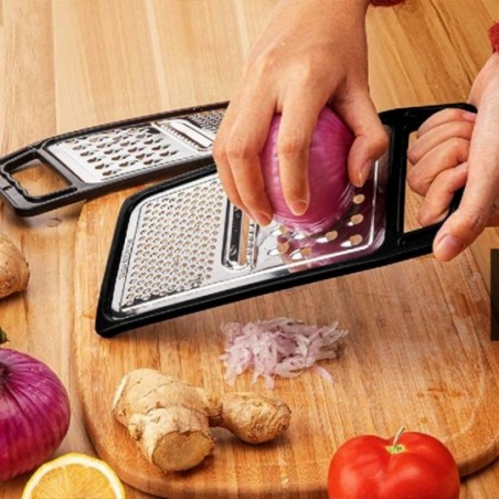 Ralador Alimentos 3 Cortes Com Alça Colorido 9,6" Wellmix