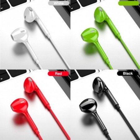 Fone De Ouvido Com Microfone Intra-Auricular Earphone 3.5mm