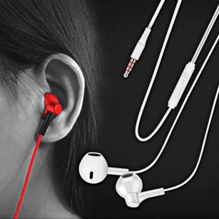 Fone De Ouvido Com Microfone Intra-Auricular Earphone 3.5mm