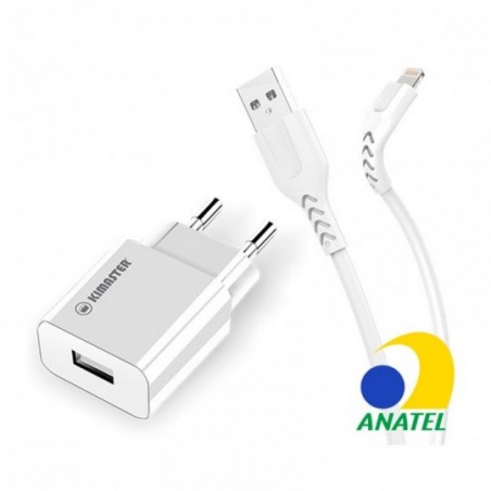 Kit Carregador Turbo Completo P/ iPhone IOS 100-240V