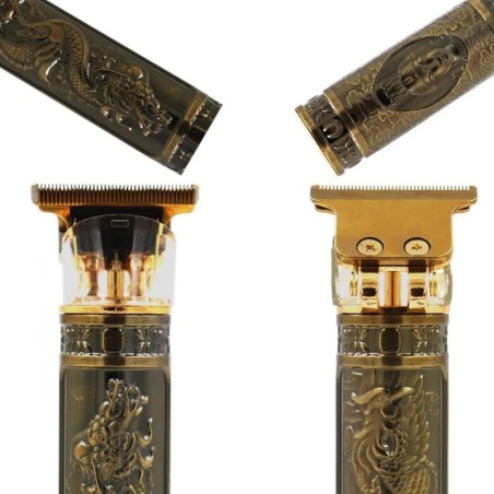 Máquina Barbeador Masculino Cabelo 4 Pentes - Golden Edition