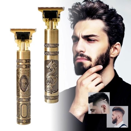 Máquina Barbeador Masculino Cabelo 4 Pentes - Golden Edition