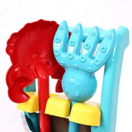 Carrinho De Praia Brinquedo Infantil C/ Acessórios Zuca Toys