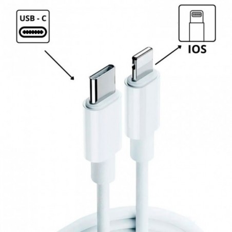 Cabo Carregamento Dados USB iPhone Turbo 1M No Atacado