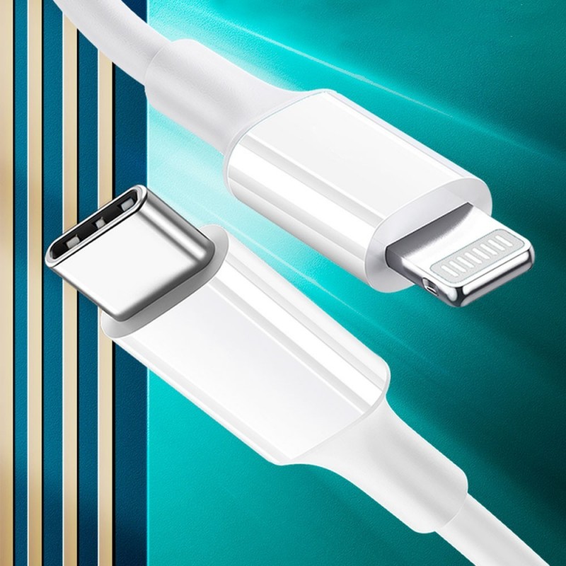 Cabo Carregamento Dados USB iPhone Turbo 1M No Atacado