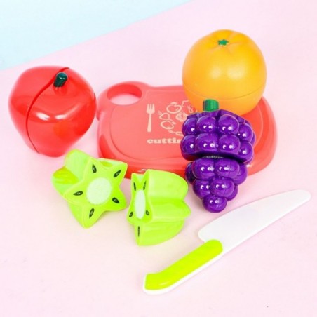 Kit Infantil Cozinha C/ Frutinhas e Acessórios Brinquedo