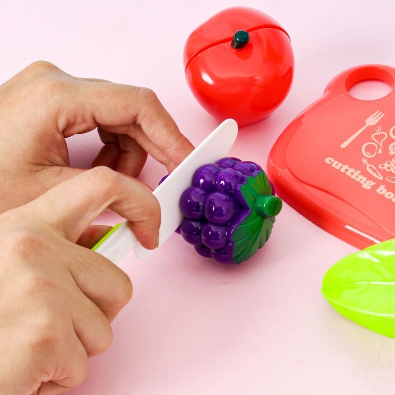 Kit Infantil Cozinha C/ Frutinhas e Acessórios Brinquedo