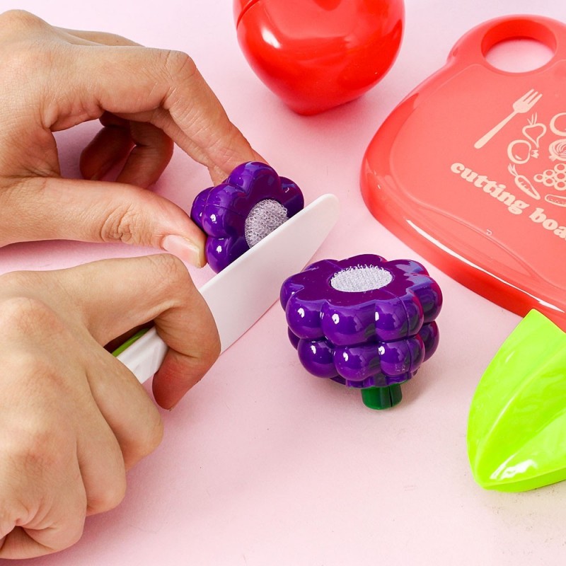 Kit Infantil Cozinha C/ Frutinhas e Acessórios Brinquedo