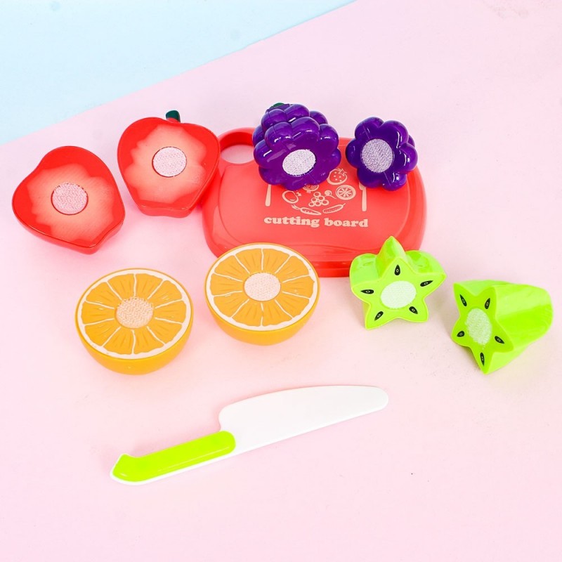 Kit Infantil Cozinha C/ Frutinhas e Acessórios Brinquedo