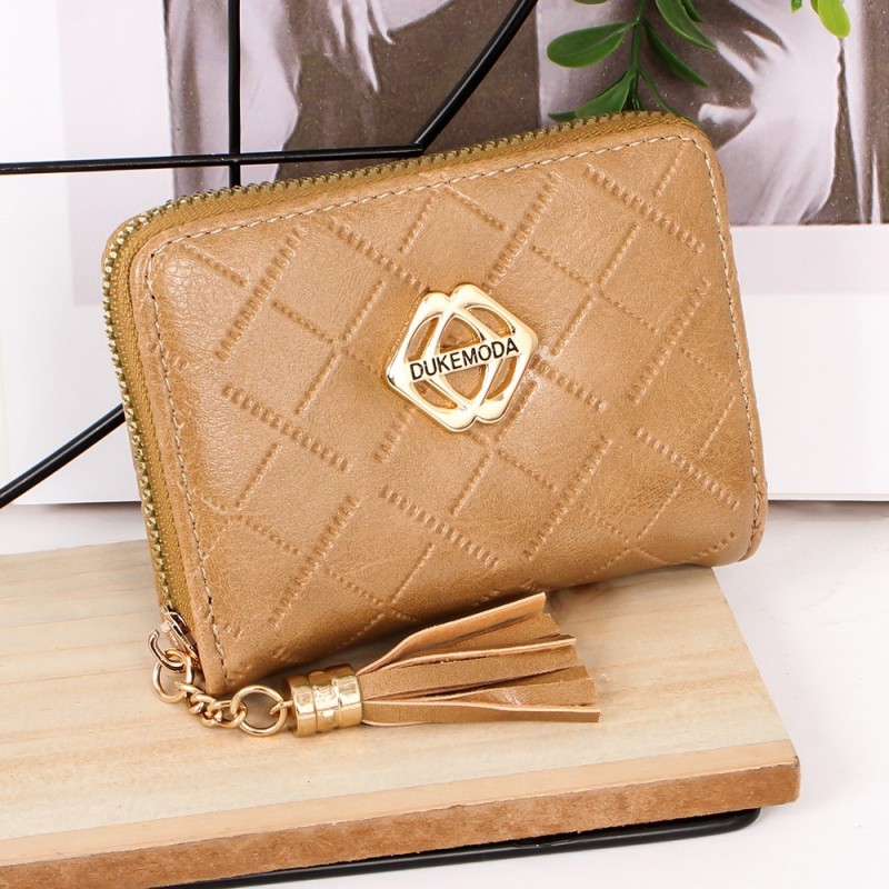 Carteira Feminina Porta Cartão Em Alto Relevo Com Tassel