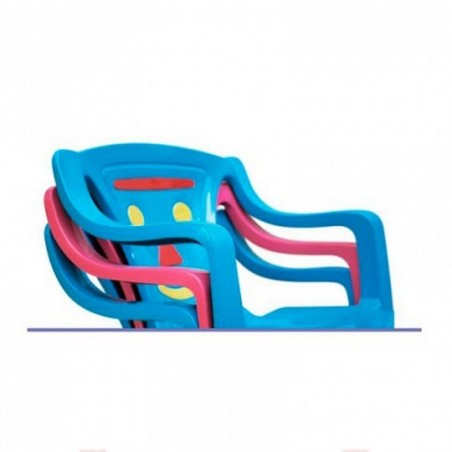 Cadeira Banqueta Poltrona Infantil Azul Meninos Arqplast