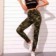 Calça Feminina Estampas Camuflada Bolsos E Cordão Amarração