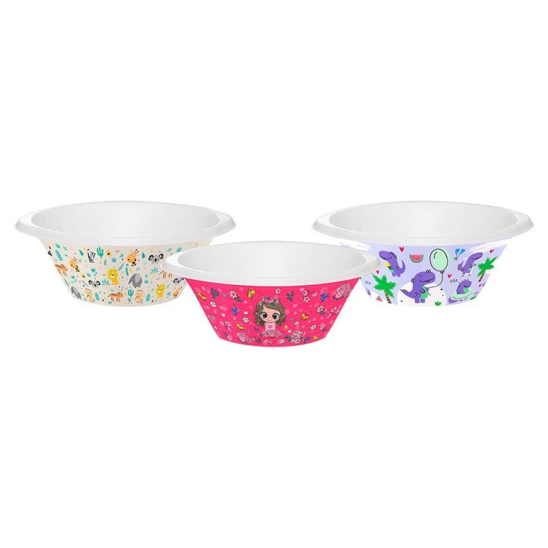 Tigela Bowl Infantil Plástico Estampada 550ml Jaguar