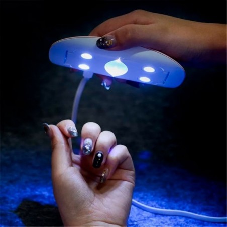Mini Cabine Secador De Unha Com Luz De Led UV Portátil