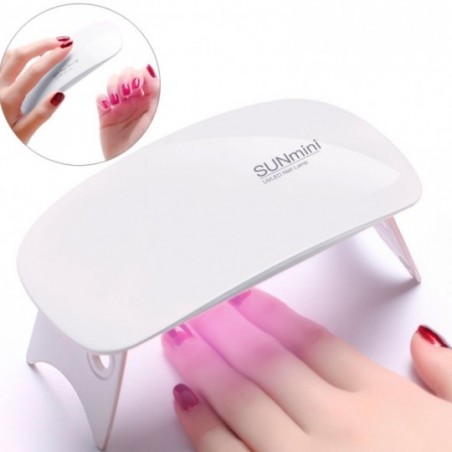 Mini Cabine Secador De Unha Com Luz De Led UV Portátil