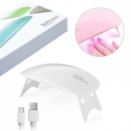 Mini Cabine Secador De Unha Com Luz De Led UV Portátil