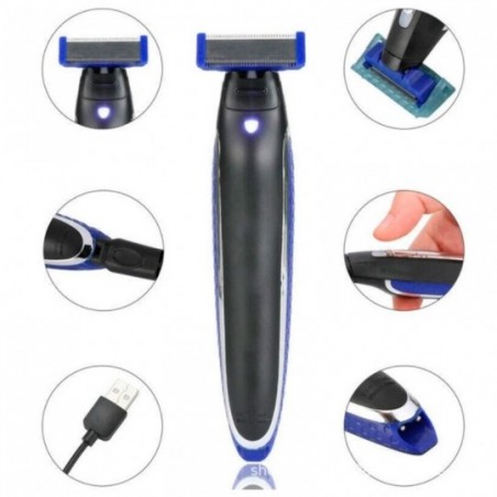 Barbeador Aparador Corporal Masculino Recarregável